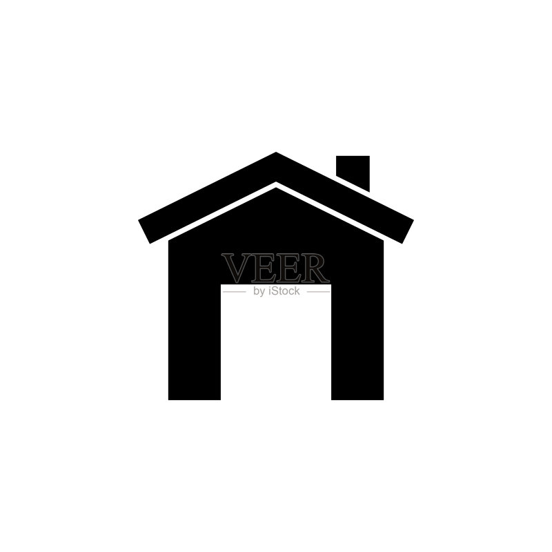 车库简约图标元素图标素材