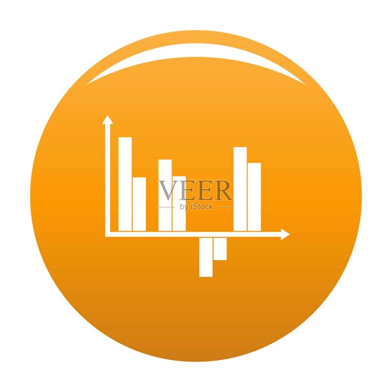 橙色商务图表图标矢量素材图标素材