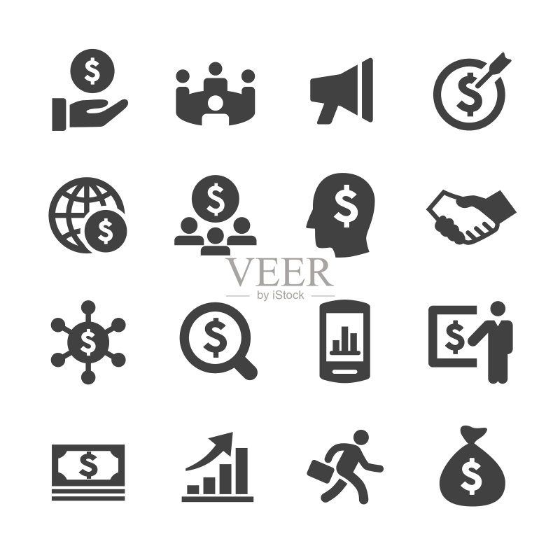 商业金融图标-Acme系列图标素材