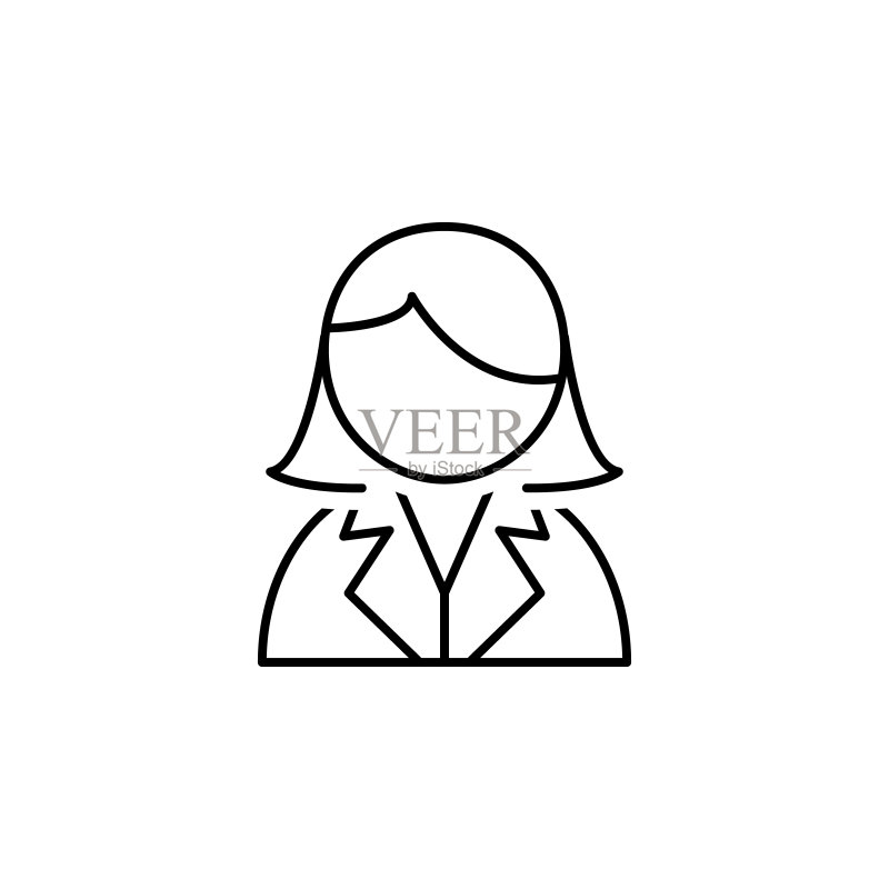 科学家图标:用于移动概念和Web应用程序的科学研究元素图标。细线科学家图标可用于Web和移动端图标素材