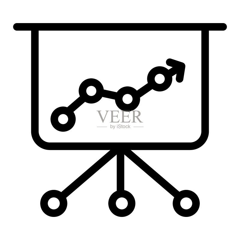 演示线性图标:信息图矢量素材图标素材