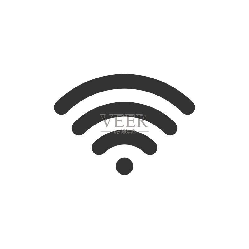 扁平风格的无线网络标志图标图标素材
