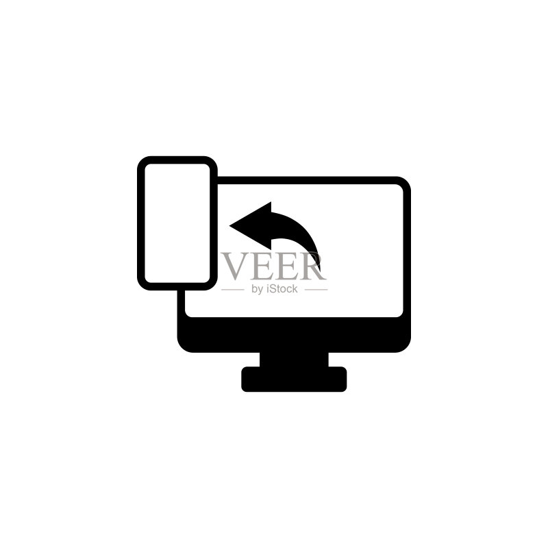 手机图标。用于移动概念和Web应用程序的Web图标元素。独立的电话图标可用于Web和移动设备图标素材
