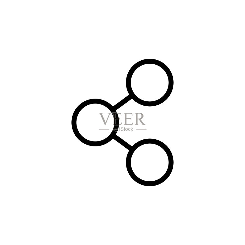 分配图标符号。用于移动概念和Web应用程序的导航元素。可用于Web和移动的细线分配图标符号图标素材