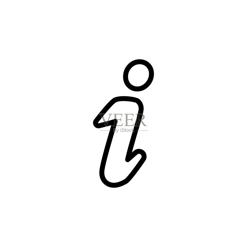 信息字符图标:用于移动概念和Web应用的导航元素,可用于Web和移动的细线信息字符图标图标素材