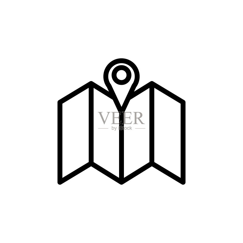地图定位图标:移动和Web导航元素图标素材