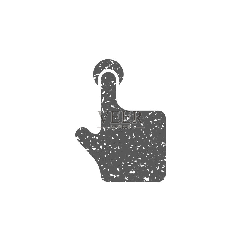 Grunge风格手势图标图标素材