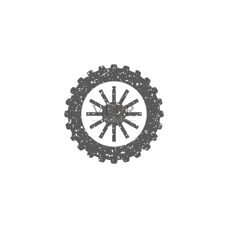 摩托车轮胎Grunge图标图标素材