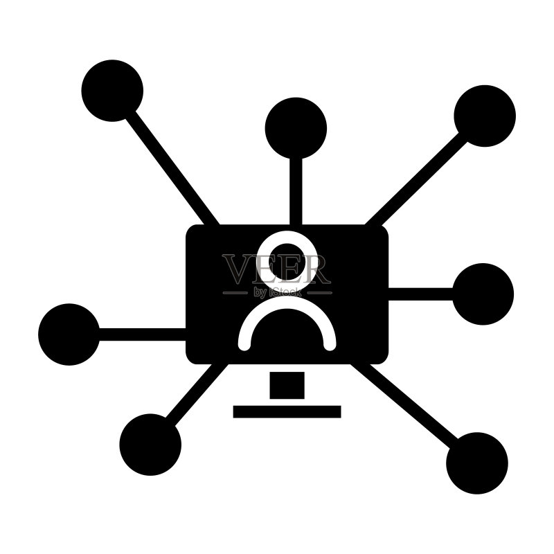 社交计算图标图标素材