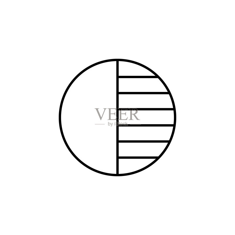 对比度图标:用于移动概念和Web应用程序的图像标志元素,网站设计和应用程序开发的细线图标,高级图标图标素材