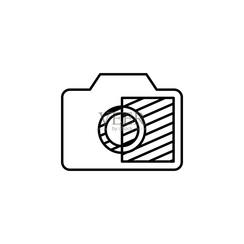 相机标志图标,用于移动概念和Web应用程序图像标志元素,网站设计和开发细线图标,应用程序开发,高级图标图标素材
