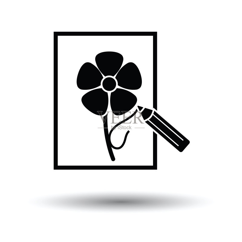 铅笔素描图标图标素材