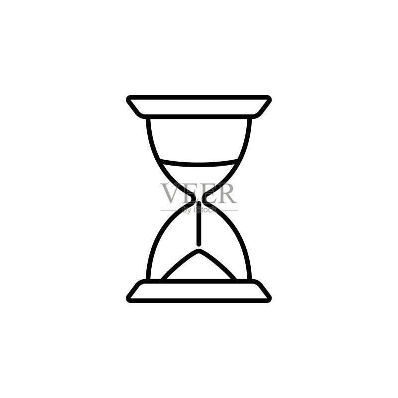 桌面沙漏矢量插画图标素材