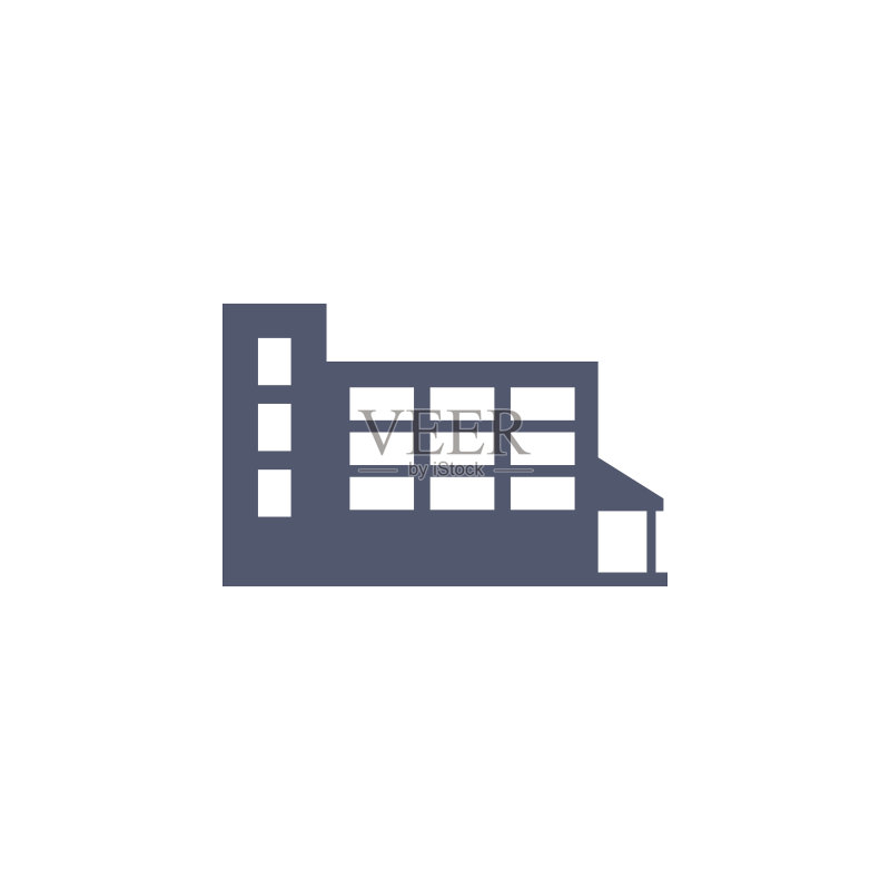 彩色学校图标。用于移动概念和Web应用程序的学校图标元素。详细的学校图标可用于Web和移动设备。简单图标图标素材