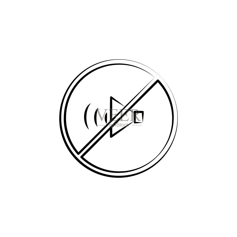 禁止声音图标图标素材