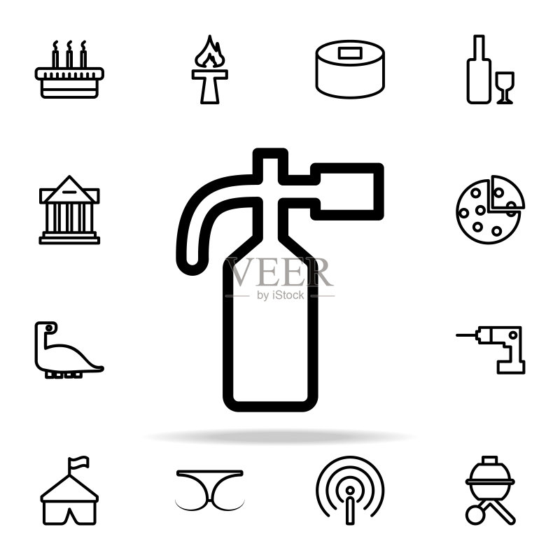 灭火器通用Web图标图标素材