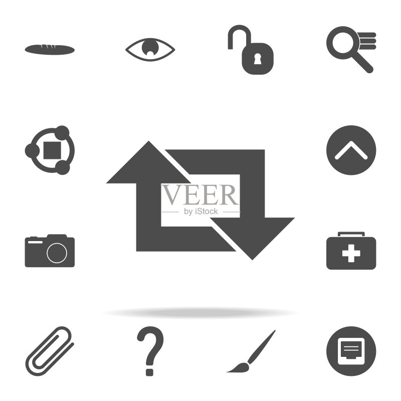 重复符号图标,Web通用图标集图标素材