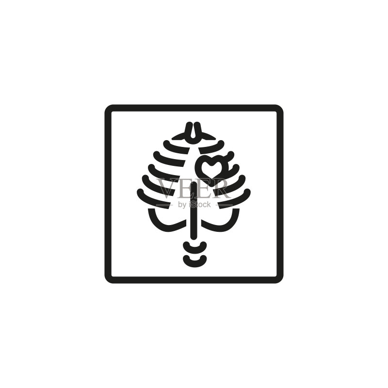 胸部X光线图标图标素材