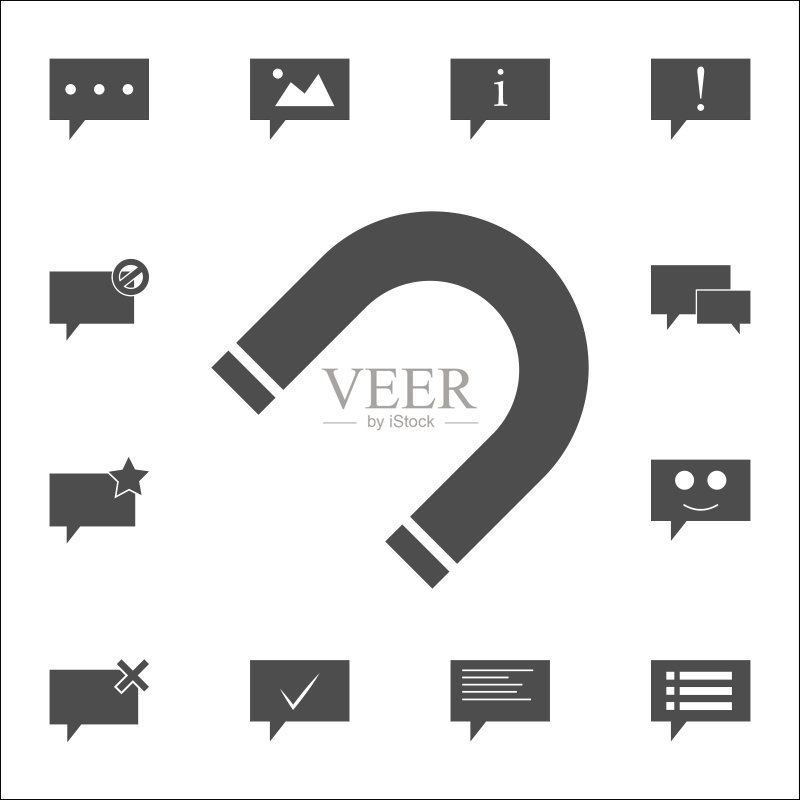 磁铁图标:适用于网页和移动设备的通用Web图标图标素材