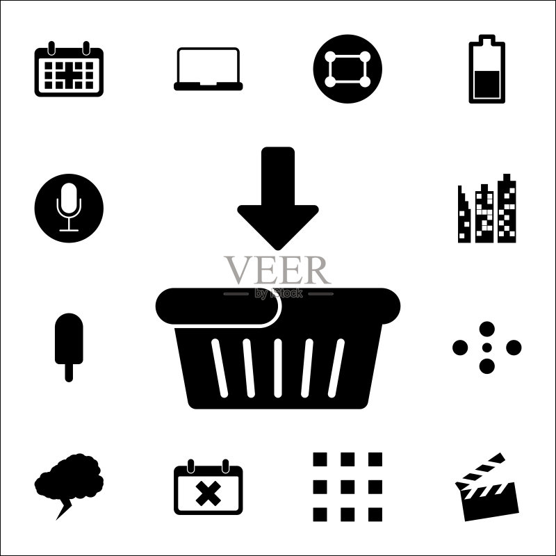 下载至购物车图标:通用Web及移动端图标图标素材
