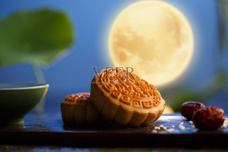 中秋节月饼正版图片素材