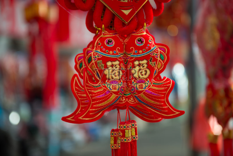 中国春节传统装饰品照片摄影图片