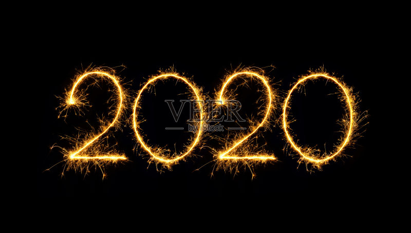 2020年新年快乐正版图片素材