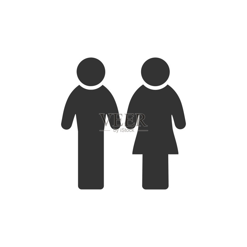 男女图标扁平设计图标素材