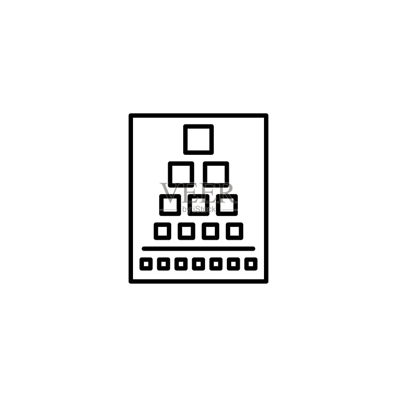 视力检查图标矢量图图标素材