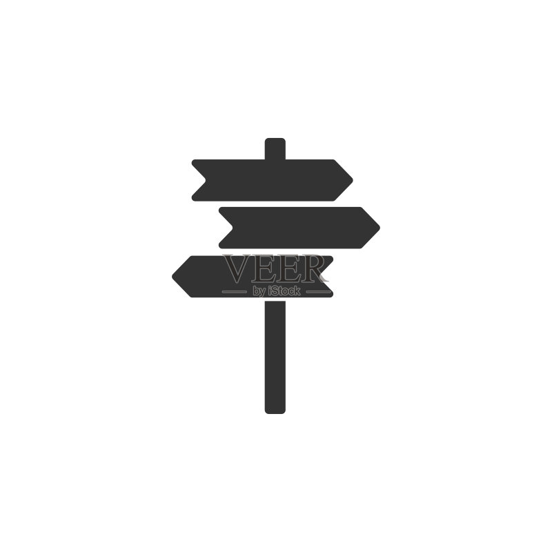 路标图标图形设计模板矢量图标素材