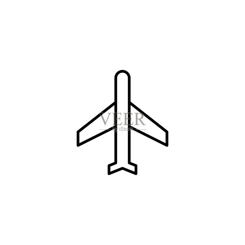 飞机图标矢量图图标素材