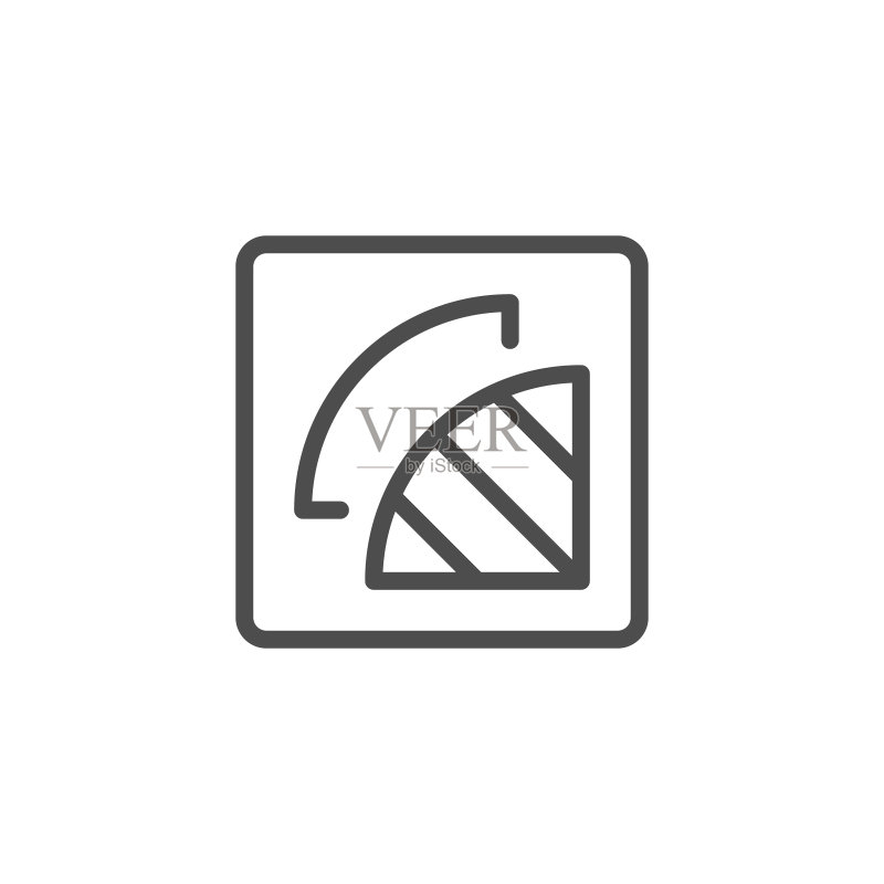 切出零件轮廓图标图标素材