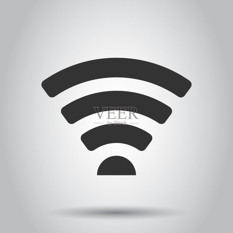 扁平风格的Wifi网络标志图标图标素材