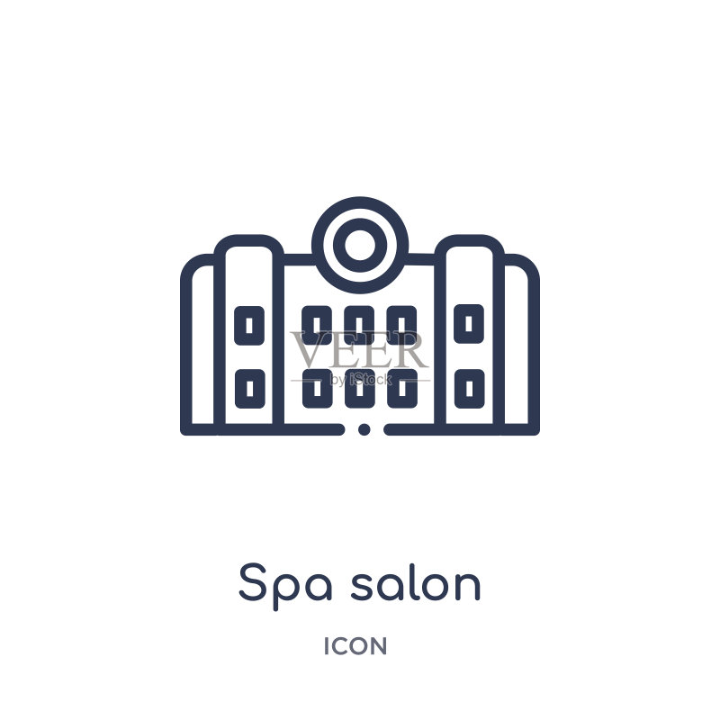 SPA沙龙线性图标图标素材