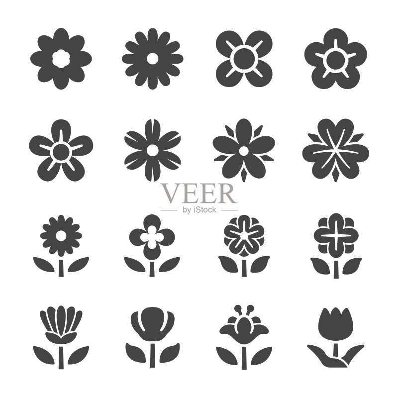 花朵图标合集图标素材
