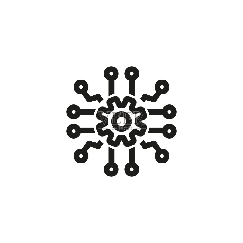 AI开发线性图标图标素材