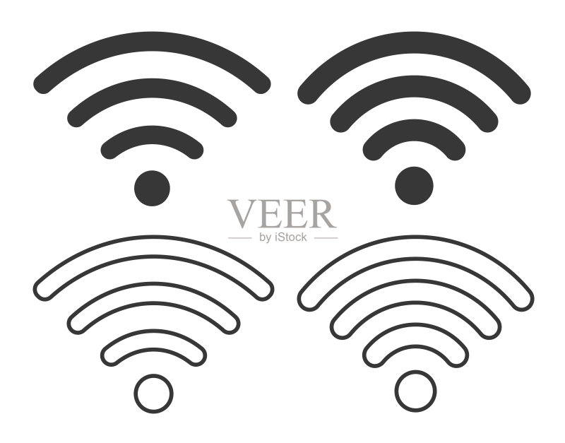 无线网络图标,矢量图图标素材
