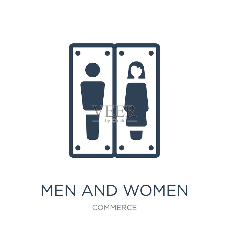 男女洗手间图标矢量素材图标素材
