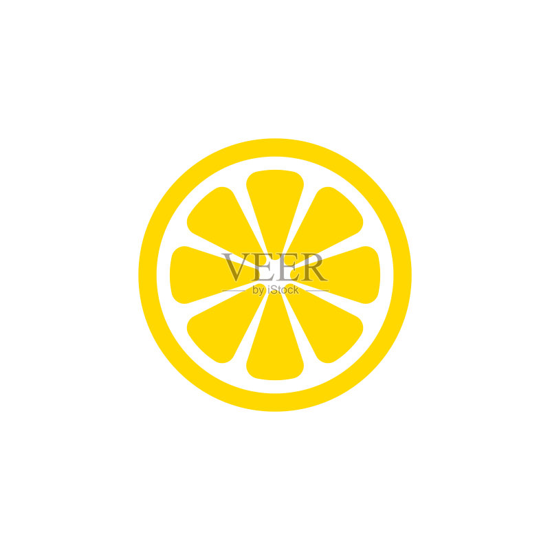 橙色水果图标矢量图图标素材