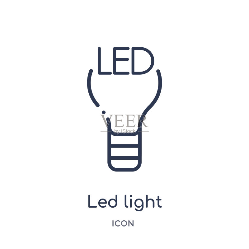 LED灯线性图标图标素材