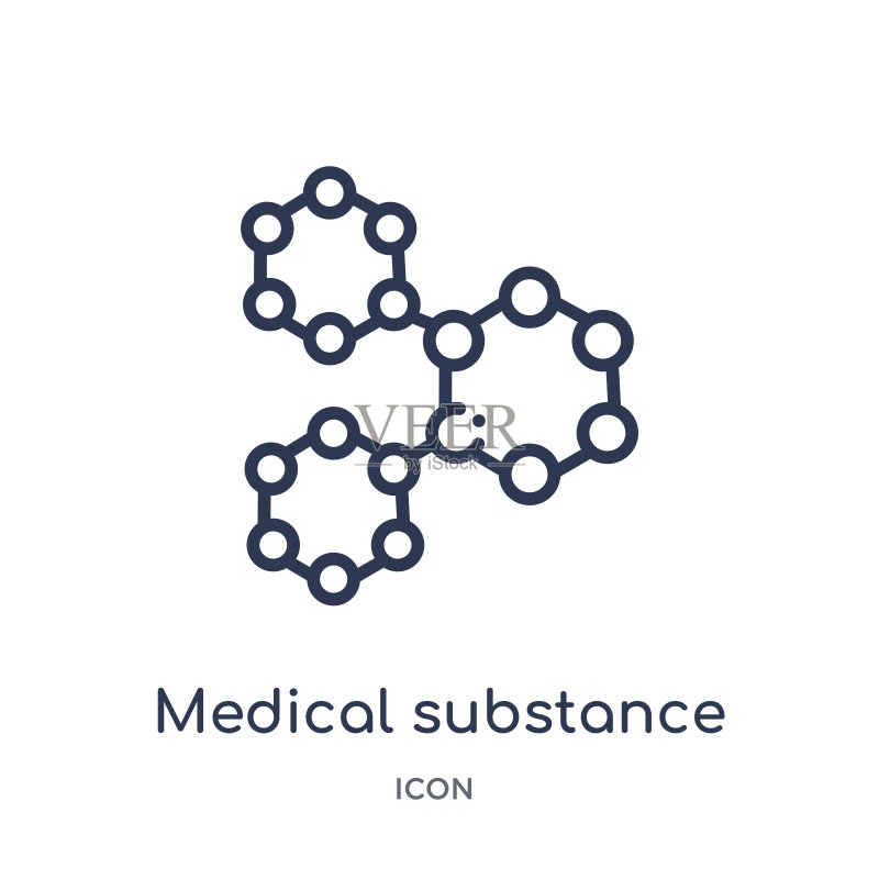 线性医疗物质图标图标素材