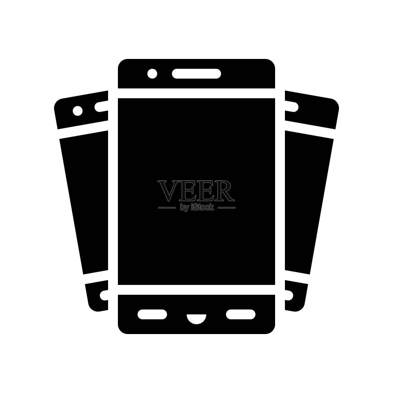 手机矢量图,电子设备实体图标图标素材