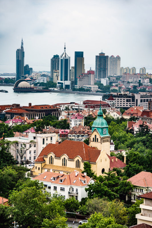 中国青岛城市风光正版图片素材