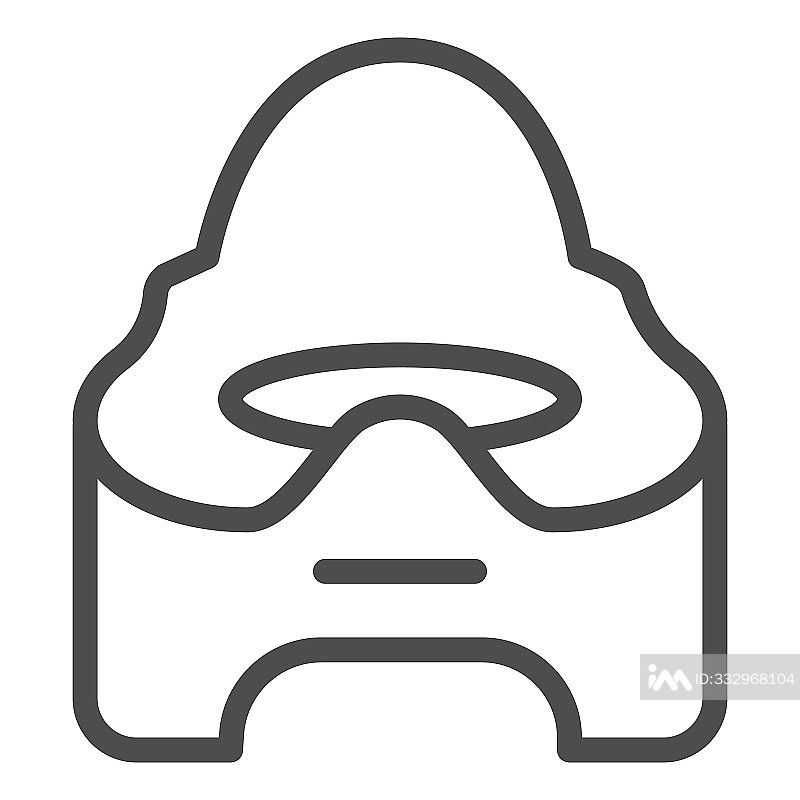 婴儿便盆线性图标图标素材