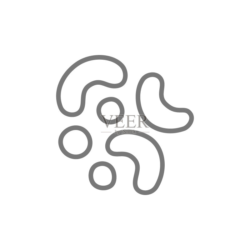 益生菌线条图标矢量素材图标素材