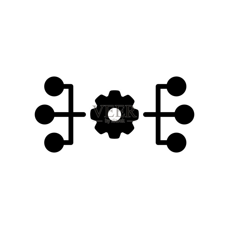 算法图标,矢量插图图标素材