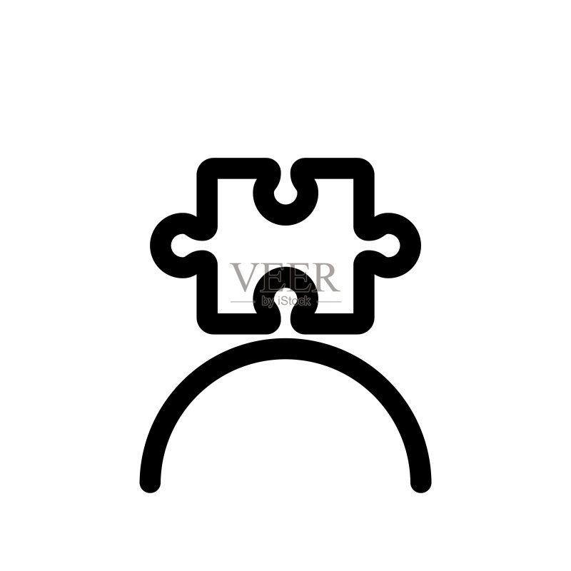 自闭症图标矢量素材图标素材