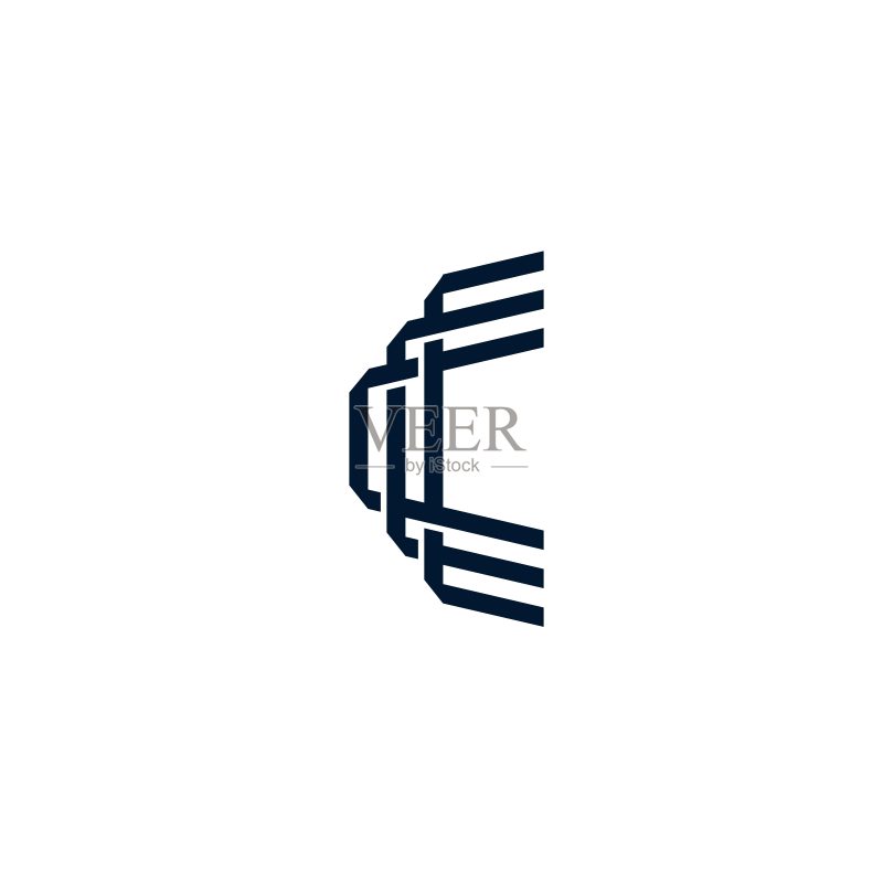 C字母矢量图标插画图标素材
