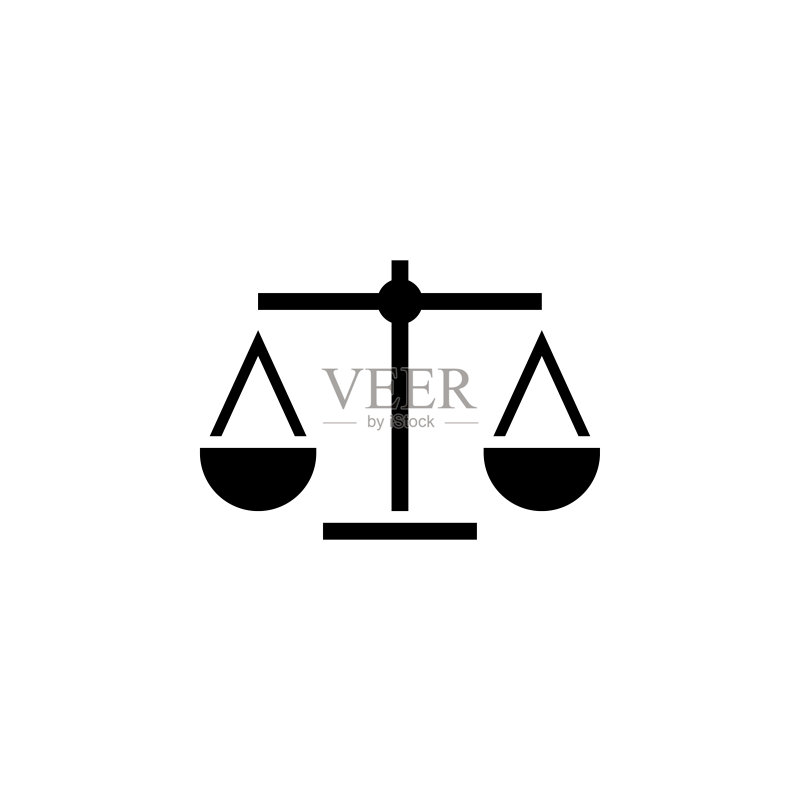 律师事务所天平图标设计模板矢量图标素材