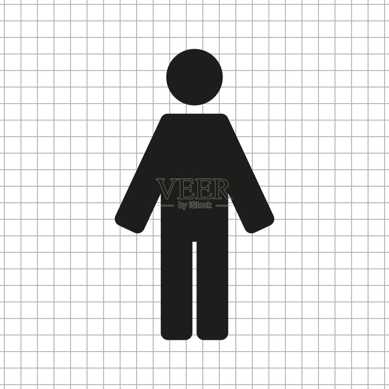 黑人男子矢量图标图标素材